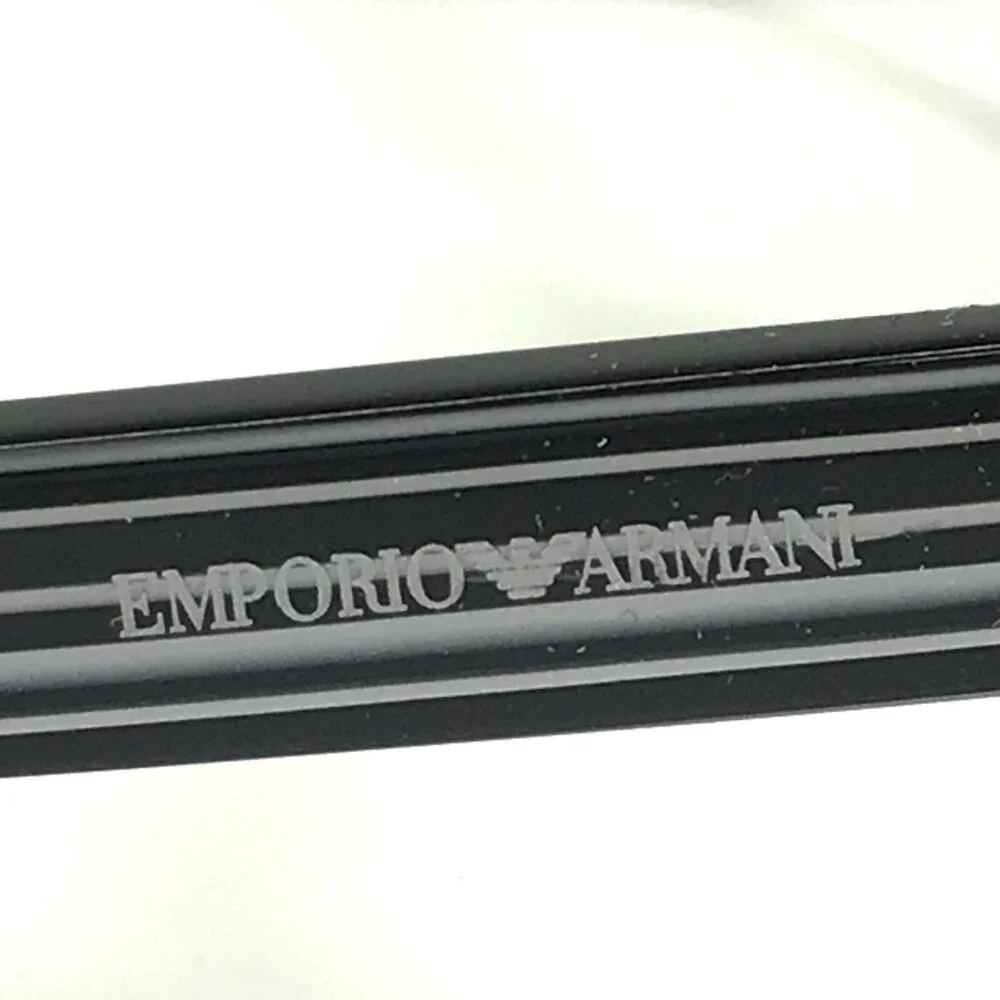 Emporio Armani Eyeglasses Frames EA3084 5017 Black Gray Clear Striped 52-16-140